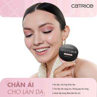 Phấn Phủ Bột Catrice Bright&Blur Setting Powder Mỏng Nhẹ Kiềm Dầu Tốt 8g - Bebeau