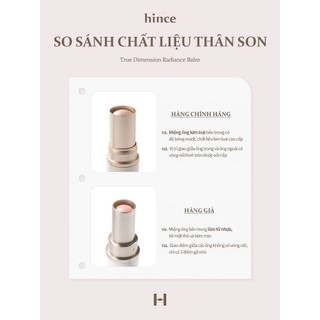 [BÁN CHẠY] Sáp trang điểm căng bóng da dạng thỏi hince True Dimension Radiance Balm 10g