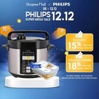 Nồi áp suất điện tử PHILIPS 5L HD2136 - Hàng Chính Hãng