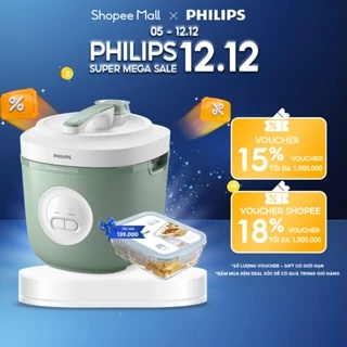 Nồi Cơm Điện Philips HD3212/32 1.8 lít | 5 lớp| nhiệt 3D - Hàng Chính Hãng