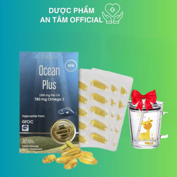 [HÀNG CHÍNH NGẠCH] AT1- Dầu Cá Omega 3 Tinh Khiết Ocean Plus Giúp Bổ Mắt, Bổ Não, Bổ Tim H 30V