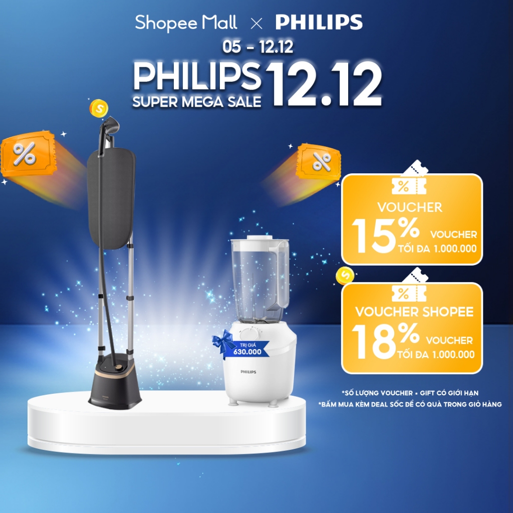 Bàn Ủi Hơi Nước Trụ Đứng Philips STE3170 /80 Có Cầu Uỉ StyleBoard nghiêng, Premium