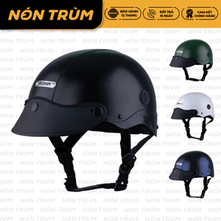 Mũ bảo hiểm nửa đầu Rona R5 đi xe máy freesize có thông gió, bảo hành 12 tháng tặng túi vải Nón Trùm