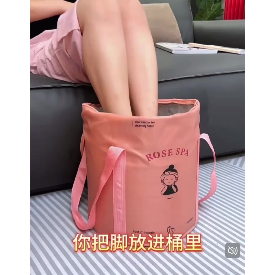Túi ngâm chân gấp gọn đa năng , giữ nhiệt tốt, tiện lợi massage thư giãn tại nhà