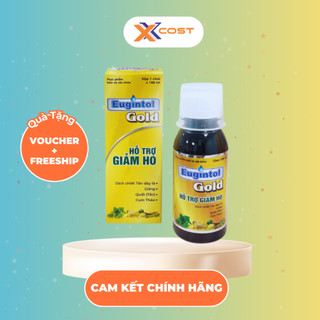 Siro Ho Thảo Dược Giúp Bổ Phế, Giảm Ho, Giảm Đau Họng, Khàn Tiếng, Eugintol Gold (Chai 100ml)