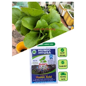 100g Phân Bón Humic A.cid Nhập Khẩu K.ích Th.ích Rễ Giải Đ.ộc Hạ Phèn, Xanh, Dày Lá