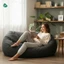 Ghế Sofa Lười Hạt Xốp K Double 3II HOME Decor Thư Giãn Phòng Khách Phòng Xem Phim Size 145x65x65cm
