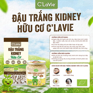 Đậu Trắng Kidney Hữu Cơ C'LaVie 110g/200g Giàu Chất Xơ Hỗ Trợ Tiêu Hóa - Natural Market