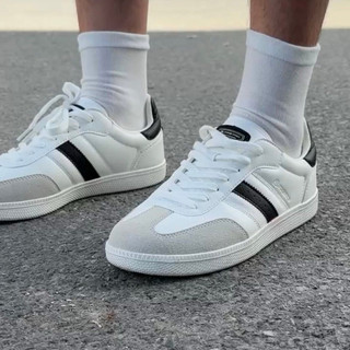 Giày thể thao thời trang bigsize nam cổ thấp màu trắng đen êm nhẹ, sneaker đế bằng cao cấp hottrend