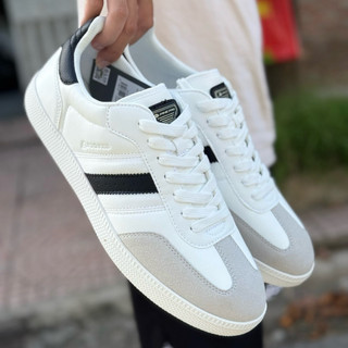 Giày thể thao thời trang bigsize nam cổ thấp màu trắng đen êm nhẹ, sneaker đế bằng cao cấp hottrend