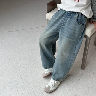 Quần jean Suông cho bé Batala kids (KQJ05) , quần bò dài ống đứng bé trai bé gái sành điệu xịn xò thu đông 2024