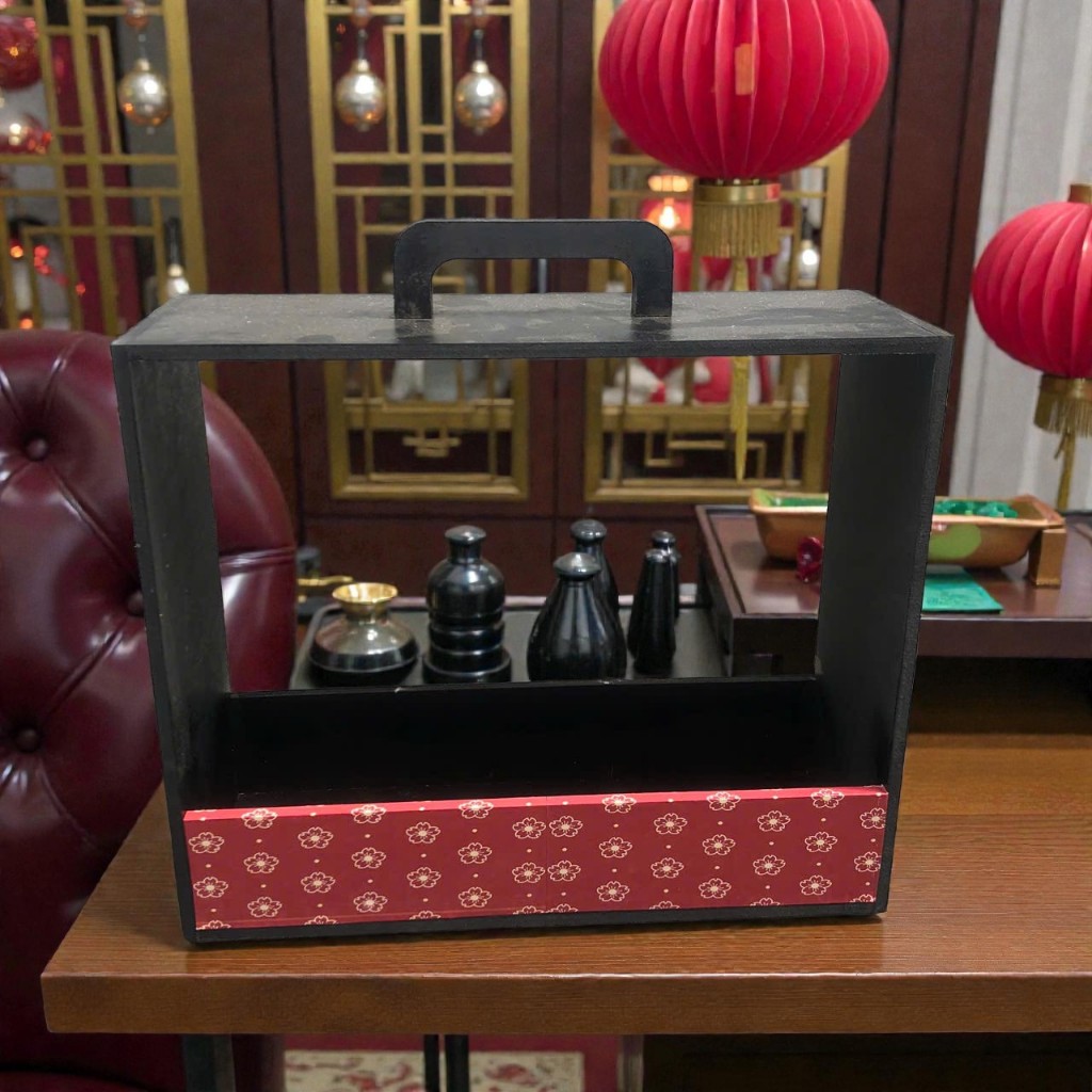 Khay gỗ vali chữ nhật chất liệu MDF - trang trí giỏ quà tết năm 2026 -LynhDecor
