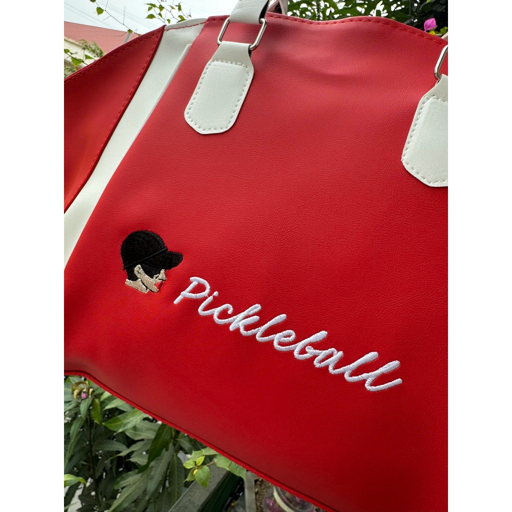 Giỏ đựng vợt Pickleball Thời Trang Vaputex da PU hottrend siêu thời trang gọn nhẹ 4 màu thiết kế đẹp