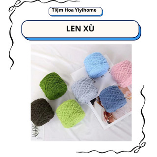 1 Cuộn Len Bông Xù 100gr Mềm Mịn Đan Móc Đồ Handmade, Nguyên Liệu Đan Móc Thủ Công Nhà Yiyihome