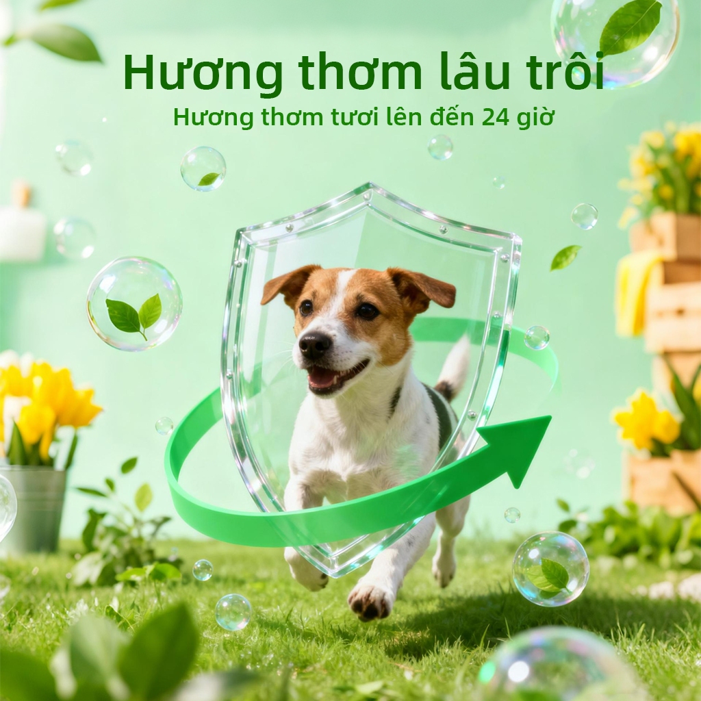 ⭐Paw Globe: Xịt khử mùi Phù hợp cho mèo và chó Khử mùi hiệu quả cao Hương thơm lâu trôi Trà xanh thơm 500ML