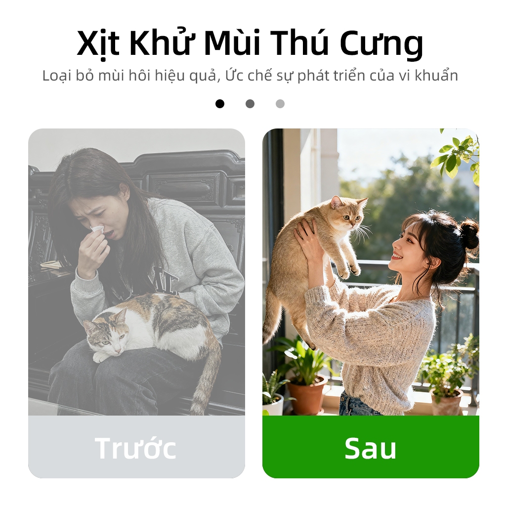 ⭐Paw Globe: Xịt khử mùi Phù hợp cho mèo và chó Khử mùi hiệu quả cao Hương thơm lâu trôi Trà xanh thơm 500ML
