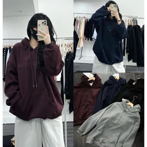 Áo hoodie chữ nổi lót lông mịn siêu dày hàng QCL1 A062