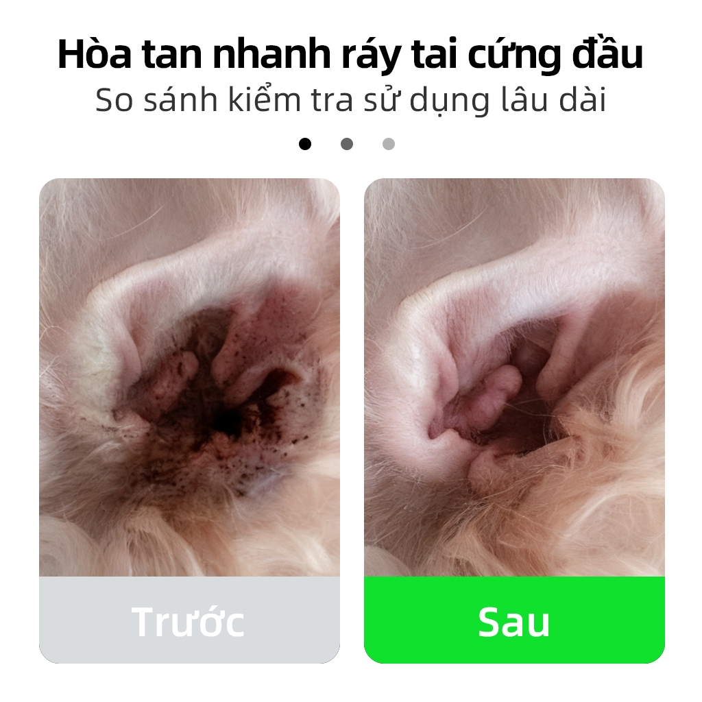 ⭐Paw Globe: Thuốc nhỏ tai cho thú cưng rửa vệ sinh  tránh viêm hôi tai tai thú cưng Dùng cho chó và mèo 60ml