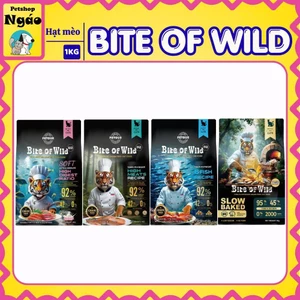 Thức Ăn Hạt Cho Mèo Bite Of Wild 1kg Mix Topping Dùng Cho Nhiều Lứa Tuổi - Bite of Wild