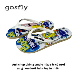 Dép Tông Hoạ Tiết BOB2 Dép Kẹp Xỏ Ngón Nam Size 38-43 Đế Cao Su Nguyên Khối Bền Chắc, Đi Biển
