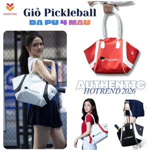 Giỏ đựng vợt Pickleball Thời Trang Vaputex da PU hottrend siêu thời trang gọn nhẹ 4 màu thiết kế đẹp