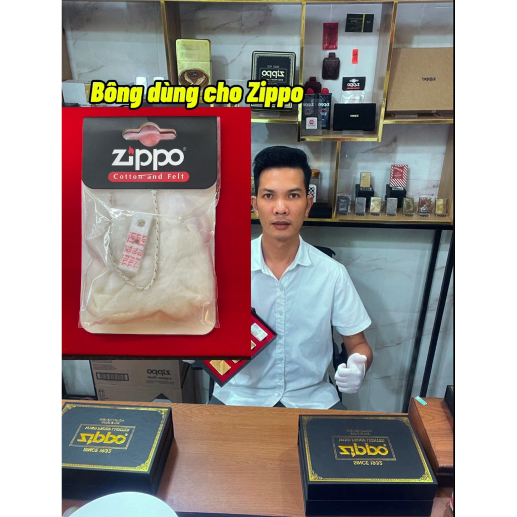 Bông dùng cho Zippo VIP ( bộ đầy đủ bông, chặn, bấc )