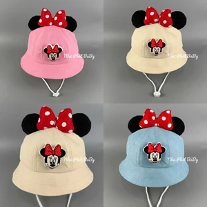 MŨ TAI BÈO MICKEY CHO BÉ GÁI - NÓN VÀNH ĐI NẮNG CHO TRẺ EM