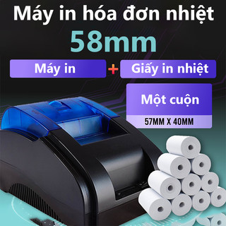 Máy in hoá đơn Bluetooth  Máy in hóa đơn tiền mặt nhiệt Hỗ trợ Android/USB và máy tính