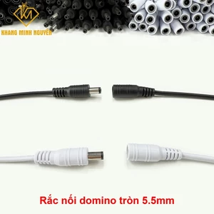 Jack nối, Rắc nối nhanh DC đầu tròn cổng Domino 5.5mm chuyên dụng cho adapter
