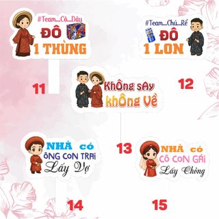 Combo 20 Hashtag Cầm Tay Đám Cưới