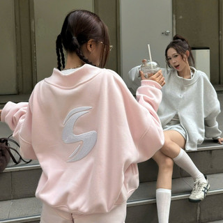 Set Bộ Nỉ Sweater Zip 2 Chiều Logo Thêu Boxy, Quần Short Nỉ Freesize Form Rộng Nhiều Màu SSSTore.Aesthetic