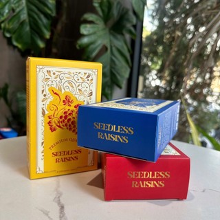[GIÁ SỈ] Vỏ hộp nho làm giỏ quà tết- mẫu SEEDLESSRAISINS