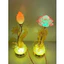 Set 2 Đèn Thờ Hoa Sen Lưu Ly Bàn Tay Phật 7 Màu Trang Trí Bàn Thờ Gia Tiên, Đèn Thờ Tượng Tay Phật