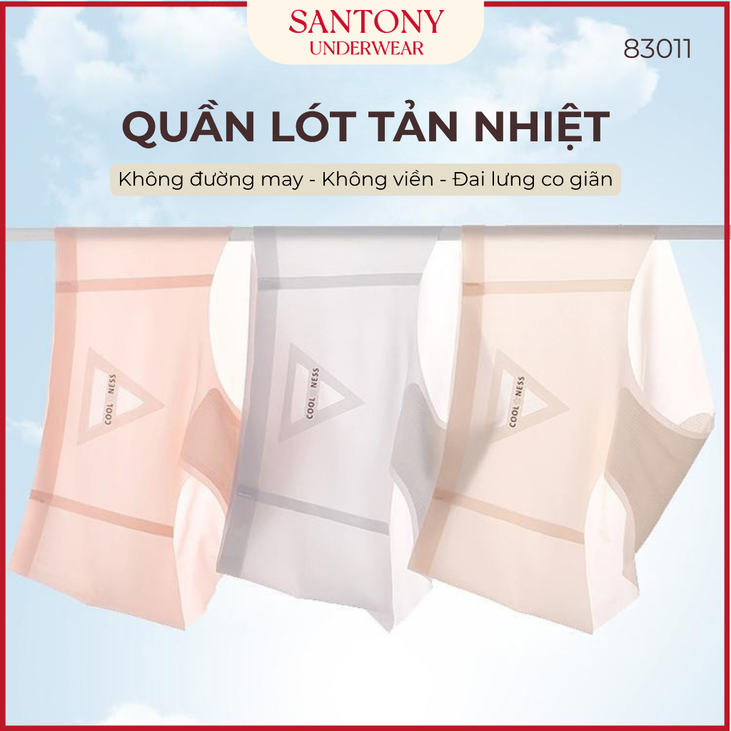 Quần Lót Đi Biển Tàng Hình Santony 83011 - Tản Nhiệt Ice Silk Kháng Khuẩn PIER N°5