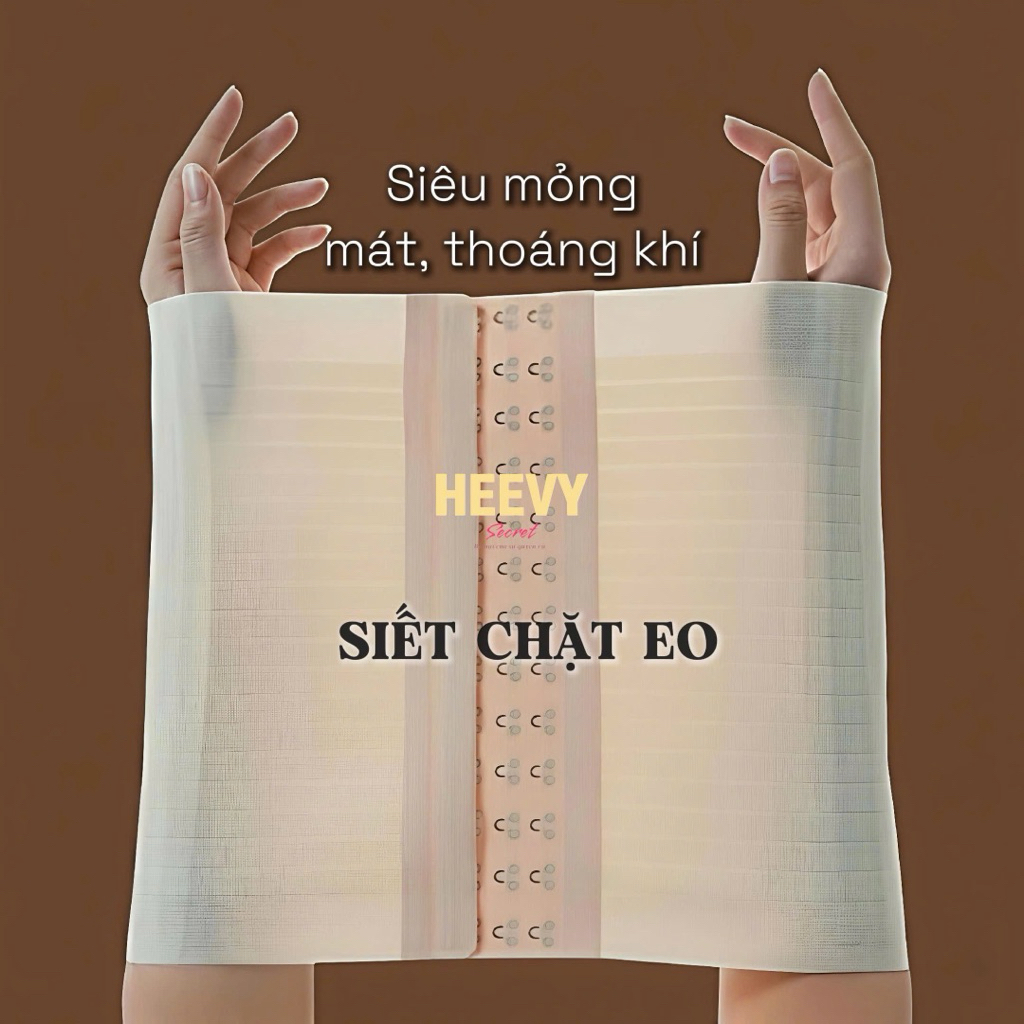 Đai nịt bụng Heevy secret, gen định hình giảm mỡ thon gọn chống cuộn