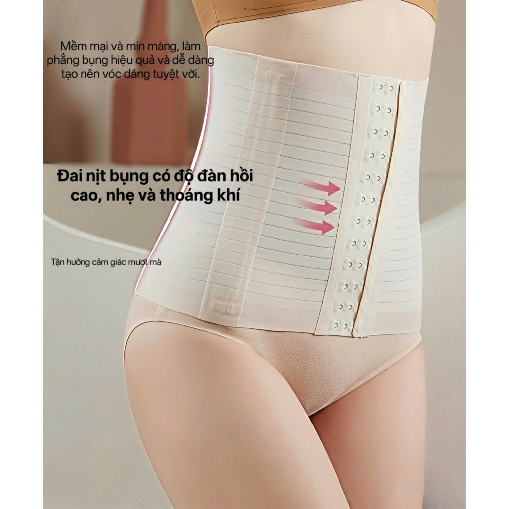 Đai nịt bụng Heevy secret, gen định hình giảm mỡ thon gọn chống cuộn