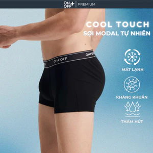 Quần lót cotton modal nam dáng trunk ONOFF PREMIUM mềm mại kháng khuẩn thự nhiên thấm hút vượt trội - 18UO24A212