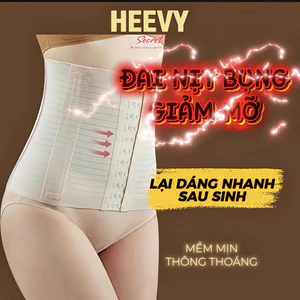 Đai nịt bụng Heevy secret, gen định hình giảm mỡ thon gọn chống cuộn