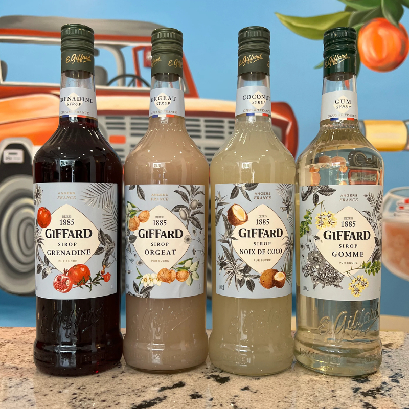 Siro Giffard Chai 1L Các Vị Chuyên Pha Chế Đồ Uống Cao Cấp, Trà Cà Phê, Cocktail, Syrup Nhập Khẩu Chính Hãng