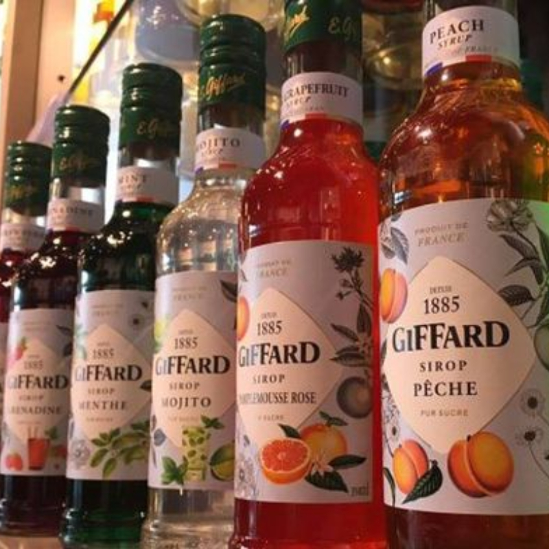 Siro Giffard Chai 1L Các Vị Chuyên Pha Chế Đồ Uống Cao Cấp, Trà Cà Phê, Cocktail, Syrup Nhập Khẩu Chính Hãng