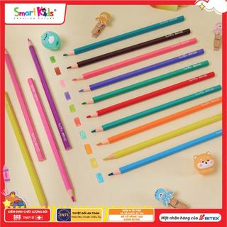 [MỚI VỀ] Vỉ/ Ống Bút Chì Màu Coco Puff Smartkids 12/18/36 Màu Tô – Thiết Kế Dễ Thương – Chuẩn EN71 – An Toàn Cho Bé