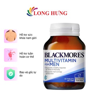 Viên uống Blackmores Men's Multivitamin For Men hỗ trợ sức khỏe nam giới (50 viên)