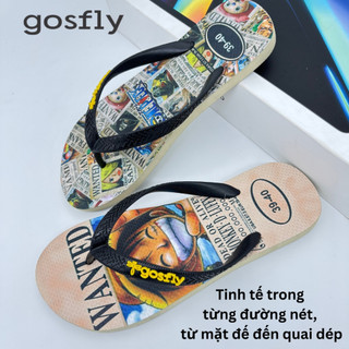 Dép Lào Nam Hoạ Tiết O.PIE_ Dép Kẹp Xỏ Ngón Nam Size 38-43 Dép Tông Đế Cao Su Nguyên Khối Bền Chắc, Đi Biển Đi Phố