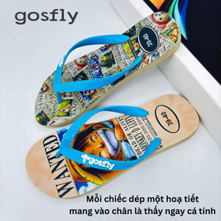 Dép Lào Nam Hoạ Tiết O.PIE_ Dép Kẹp Xỏ Ngón Nam Size 38-43 Dép Tông Đế Cao Su Nguyên Khối Bền Chắc, Đi Biển Đi Phố