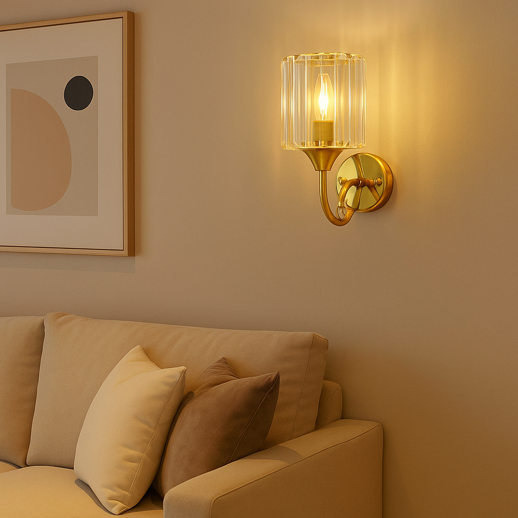 Đèn tường pha lê EVA APT302 kiểu dáng hiện đại trang trí phòng khách, phòng ngủ, phòng ăn, cầu thang bảo hành 12 tháng