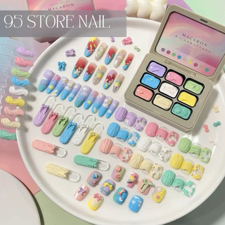 Set gel vẽ nổi thạch cao 9 tông màu pastel
