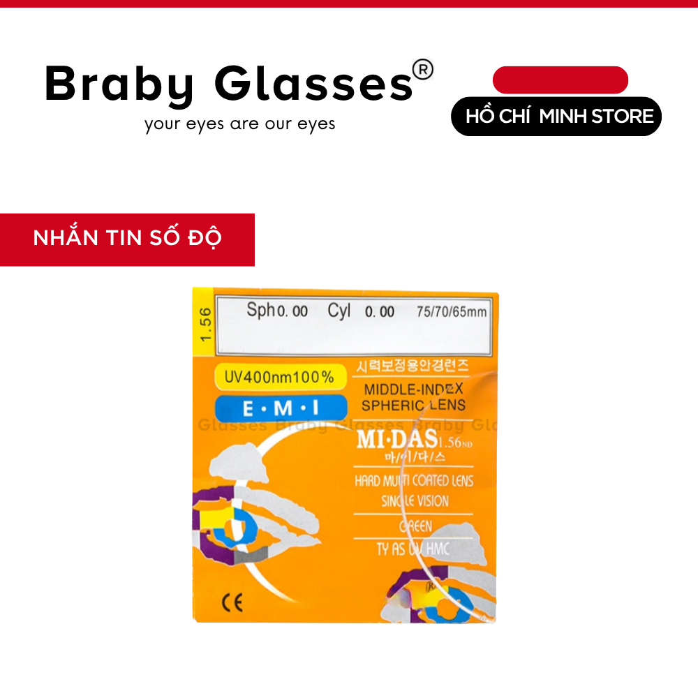 Mắt kính cận, loạn, viễn, lão Braby Glasses tròng kính lọc ánh sáng xanh, đổi màu ra nắng, chốnguv