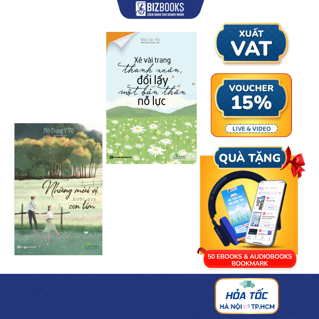 sách Xé Vài Trang Thanh Xuân, Đổi Lấy Một Bản Thân Nỗ Lực & Những mùi vị bước qua con tim
