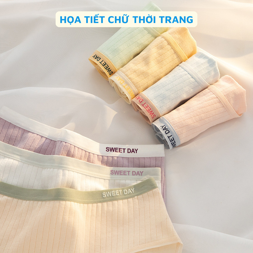 Quần Lót Nữ Cạp Vừa Gam Màu Xinh, Quần Lót Cotton Co Dãn 4 Chiều ZANABRA L0763