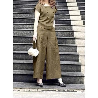 Bộ Đũi Nữ Áo Tay Hến Quần Dài Suông – Vải Đũi Mềm Mát, Thoáng Khí, Dễ Mặc - Anh Thư Shop (AT06)